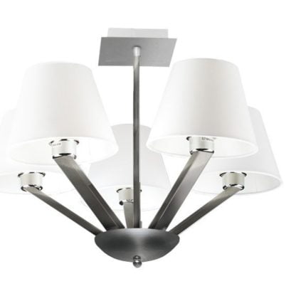 Lampa wisząca ORLANDO Maxlight styl nowoczesny metal tkanina