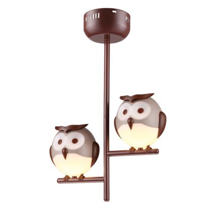 Lampa wisząca OWL SOWA 2 MILAGRO tworzywo sztuczne brązowy ML244