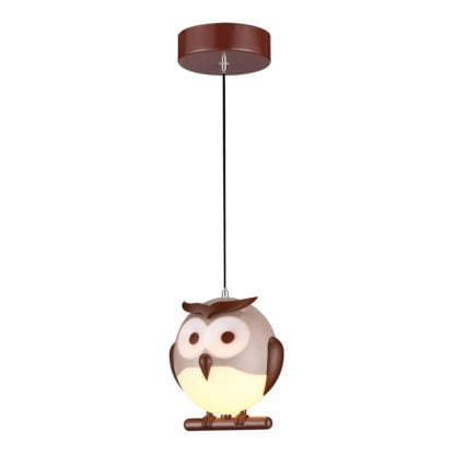 Lampa wisząca OWL SOWA MILAGRO tworzywo sztuczne brązowy ML243