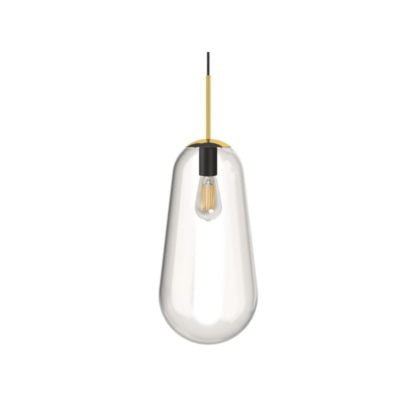 Lampa wisząca PEAR L stal szkło 8671