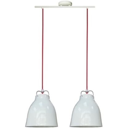 Lampa wisząca PENSILVANIA CANDELLUX 2X60W E27 biały 32-35813