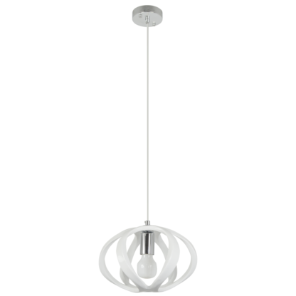 Lampa wisząca PLASTA ELEM styl designerski biały metal tworzywo sztuczne 6760/1 WHITE