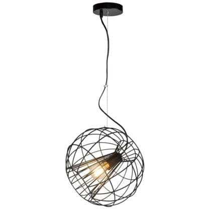 Lampa wisząca PUMA DECOLIGHT styl skandynawski metal czarny P1721-1L