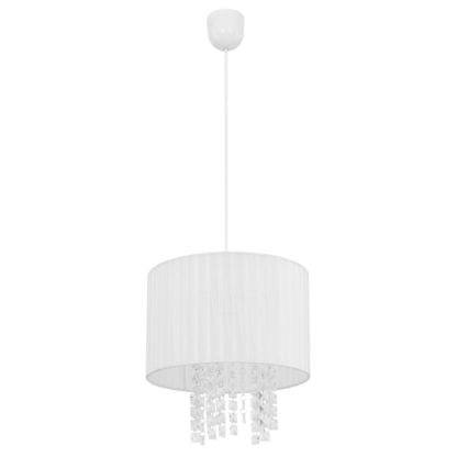 Lampa wisząca PYRA GLOBO styl glamour / kryształ plastik jedwab 15098