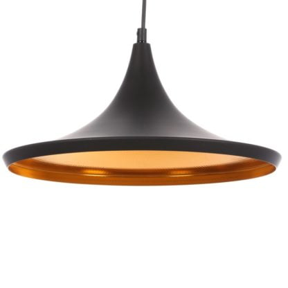 Lampa wisząca Pedro Italux styl nowoczesny metal czarny mosiężny MDM-2360/1