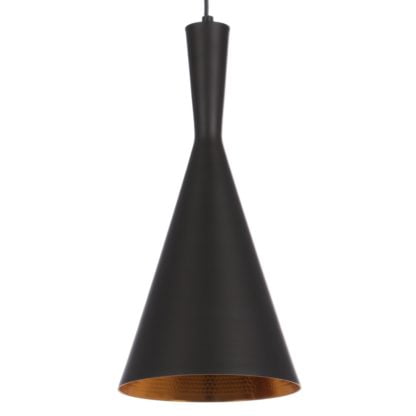 Lampa wisząca Pedro Italux styl nowoczesny metal czarny mosiężny MDM-2361/1
