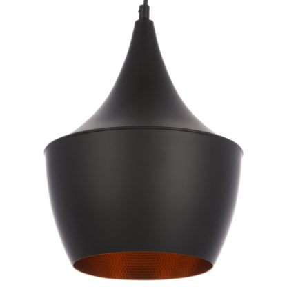 Lampa wisząca Pedro Italux styl nowoczesny metal czarny mosiężny MDM-2362/1