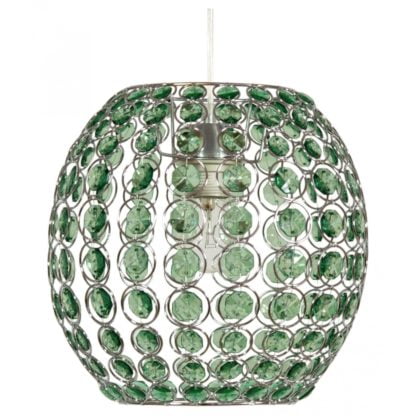 Lampa wisząca RICA 28 CANDELLUX 1X40W E27 zielony 31-02556