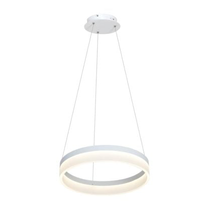 Lampa wisząca RING MILAGRO styl nowoczesny metal akryl biały ML405