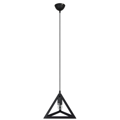 Lampa wisząca ROMB 1 ELEM styl skandynawski metal czarny 6804/1 BLACK