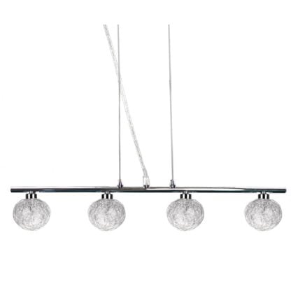 Lampa wisząca SPHERE 4X40W G9 styl nowoczesny metal szkło chrom 34-14047