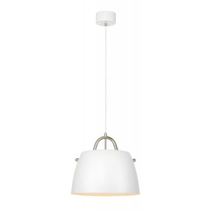 Lampa wisząca SPIN MARKSLOJD styl nowoczesny metal biały stalowy 107727
