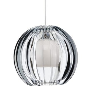 Lampa wisząca Sabella Italux styl nowoczesny akryl szkło chrom MD16091-1B