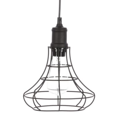 Lampa wisząca Synthia Italux styl industrialny metal czarny MDM2268-1