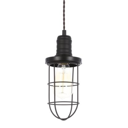 Lampa wisząca Synthia Italux styl industrialny metal czarny MDM2273-1