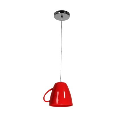 Lampa wisząca TEA TIME MILAGRO metal tworzywo sztuczne czerwony ML310