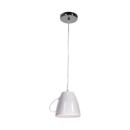 Lampa wisząca TEA TIME MILAGRO styl designerski metal tworzywo sztuczne biały ML311