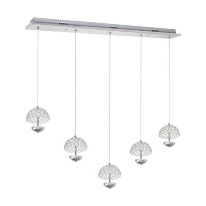 Lampa wisząca VENUS MILAGRO metal kryształ chrom ML317