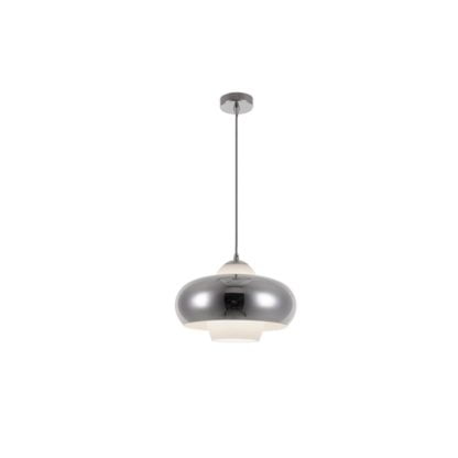 Lampa wisząca Valten styl industrialny metal szkło chrom AZ3167