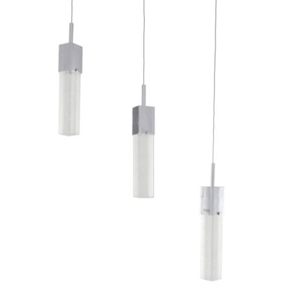 Lampa wisząca Vivid Italux styl nowoczesny metal szkło chrom 9732/3P
