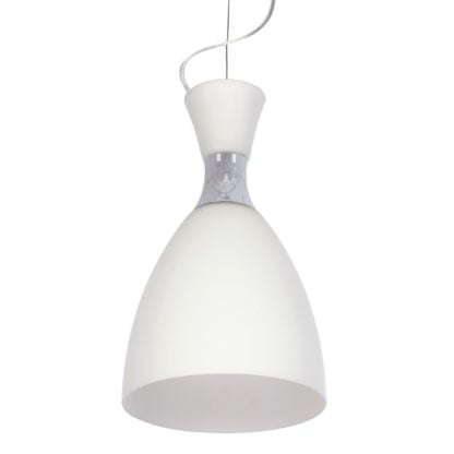 Lampa wisząca Vizio Italux styl nowoczesny stal chromowana szkło biały chrom FH40081-B-200