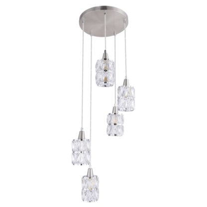 Lampa wisząca WOLLI GLOBO styl glamour / kryształ metal szkło 15760-5