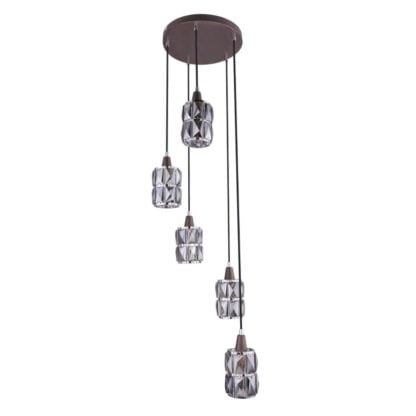 Lampa wisząca WOLLI GLOBO styl glamour / kryształ metal szkło 15761-5