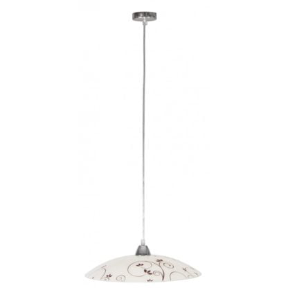 Lampa wisząca YOUNG 40 CANDELLUX 1X60W E27 metal szkło mleczny 31-09166