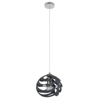 Lampa wisząca ZEBRO ELEM styl designerski szary metal tworzywo sztuczne 6701/1 GREY