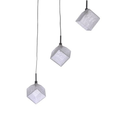 Lampa wisząca Zen Italux styl nowoczesny metal szkło chrom MD13026003-3A