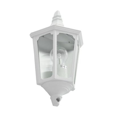 Lampa zewnętrzna ścienna Capri Italux metal szkło biały 5011 WH