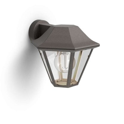 Lampa zewnętrzna ścienna Curassow I Philips styl nowoczesny aluminium tworzywo sztuczne brązowy 1738643PN