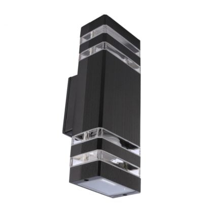 Lampa zewnętrzna ścienna RIO II Nowodvorski styl klasyczny aluminium pc tworzywo sztuczne czarny 4424