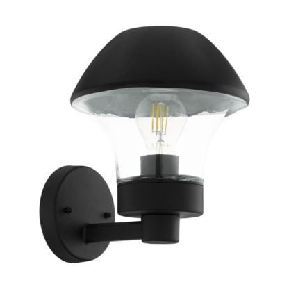 Lampa zewnętrzna ścienna VERLUCCA Eglo stal nierdzewna szkło czarny 97244