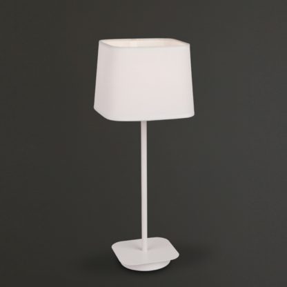 Lampka nocna BOSTON Maxlight styl nowoczesny chrom biały T0032