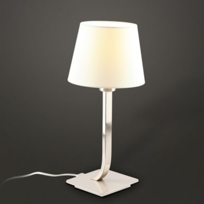 Lampka nocna DENVER Maxlight styl nowoczesny metal tkanina