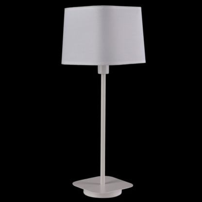 Lampka nocna Mito Italux styl nowoczesny metal tkanina biały MA04581T-001-01