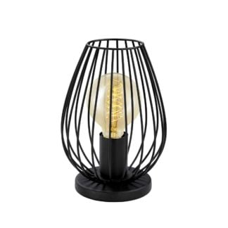 Lampka nocna NEWTOWN 1 Eglo styl retro vintage stal nierdzewna czarny 49481