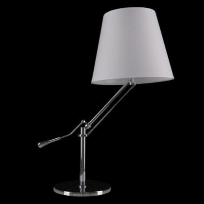 Lampka nocna Otelio Italux styl skandynawski stal tkanina chrom MA05098TA-001-03