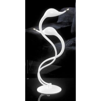 Lampka nocna Swan Italux styl nowoczesny metal