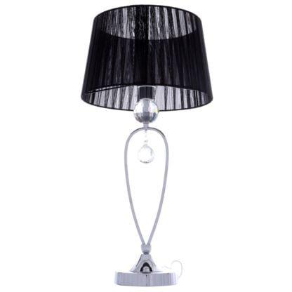 Lampka nocna Vivien Italux styl nowoczesny metal tkanina