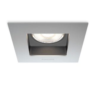 Oprawa do zabudowy LED Porrima Philips styl nowoczesny metal nikiel mosiężny nikiel 591901716