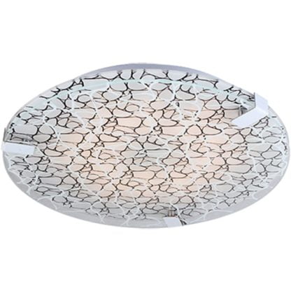 Plafon FIERA CANDELLUX 1X18W LED metal szko chrom 14-30849