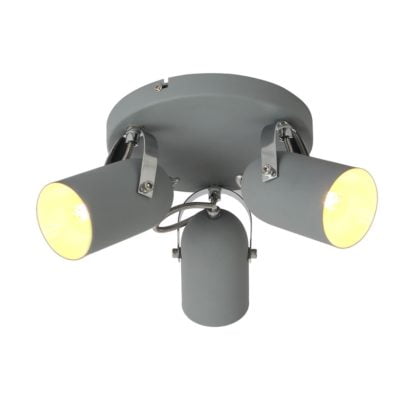 Plafon GRAY CANDELLUX 3X40W E14 SZARY 98-66503