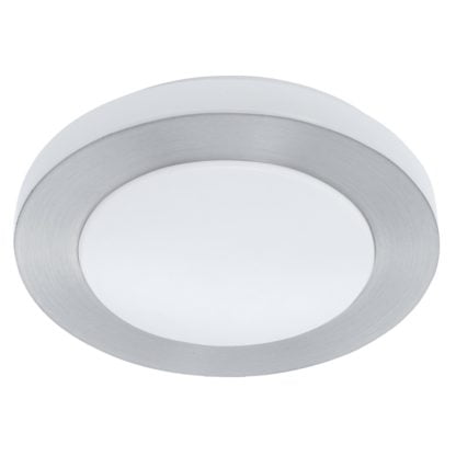 Plafon LED CARPI 1 IP44 Eglo styl nowoczesny stal nierdzewna aluminium tworzywo sztuczne