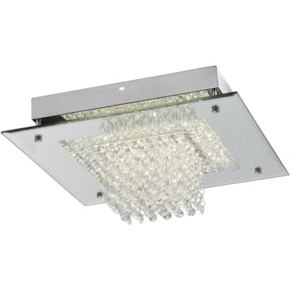 Plafon LED DECO LIGHT KESJA styl glamour / kryształ metal