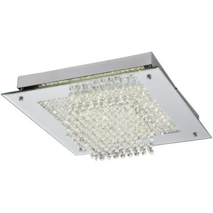 Plafon LED DECO LIGHT KESJA styl glamour / kryształ metal