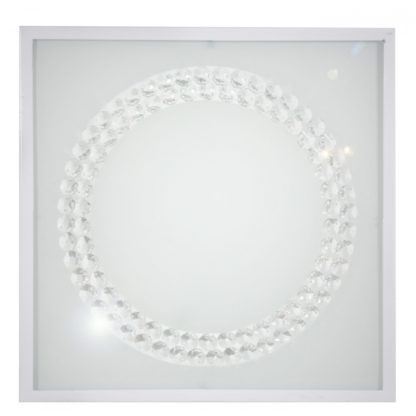 Plafon LUX CANDELLUX 29X29 16W LED NEUTRALNY biały 4000K metal szkło biały 10-64462