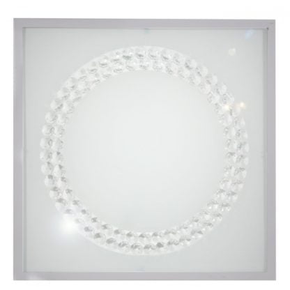 Plafon LUX CANDELLUX 29X29 16W LED zimny biały 6500K metal szkło satynowy 10-60679