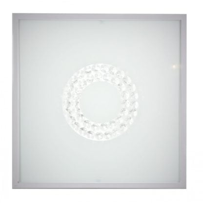 Plafon LUX CANDELLUX 29X29 16W LED zimny biały 6500K metal szkło satynowy 10-60686